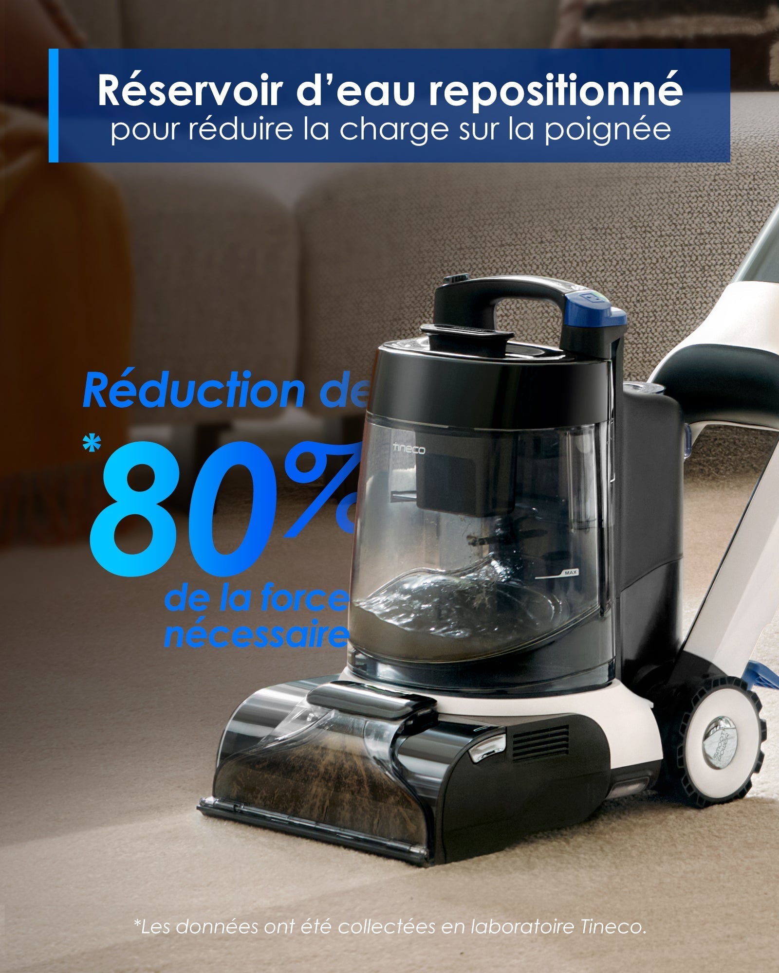 Tineco CARPET ONE Cruiser Nettoyeur de Tapis Intelligent